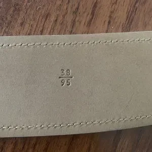 Prada Accessories | Leather Daino Belt, Ivory Size 16 (44\